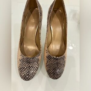 Stuart Weitzman snakeskin heels